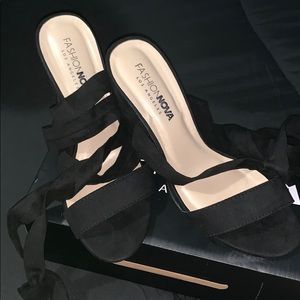 Treat me like that heels from fashion nova